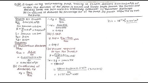#2Numerical  Reciprocating pump By Deepak Gupta, Diploma &Engineering #DG #dombivli #fluidmechanics
