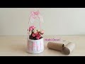 Diy Amazing Recycle with Toilet Paper Roll,Wool and Jar Lid,Flower Basket, Recycle ideas