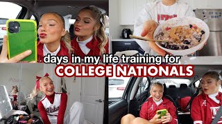 DAYS IN MY LIFE VLOG | PERFORMANCES + prepping  for College Nationals