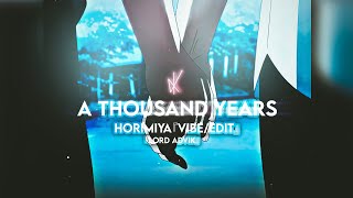 『Vibe 😊💘』Horimiya - A Thousand Years『AMV/EDIT』