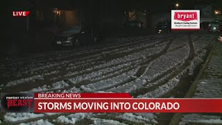 Hail covers Littleton neighborhood