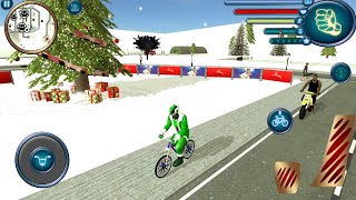 Permainan Gangster Miami Santa Claus Penyelamatan Darurat - Santa Claus Rope Hero: Crime Game screenshot 1