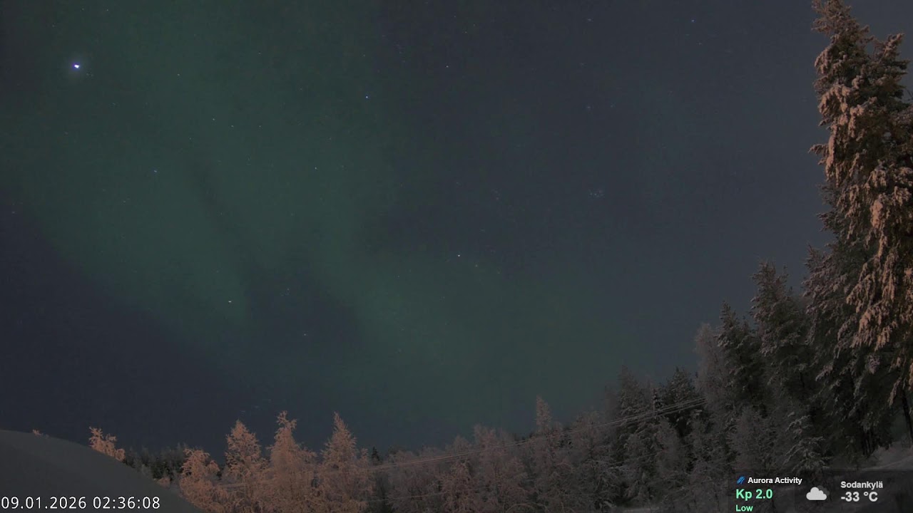 Northern Lights Live | Aurora Borealis from Finnish Lapland