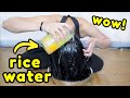 YAO RICE WATER METHOD FOR FAST HAIR GROWTH | How to make & apply rice water on hair *step by step*