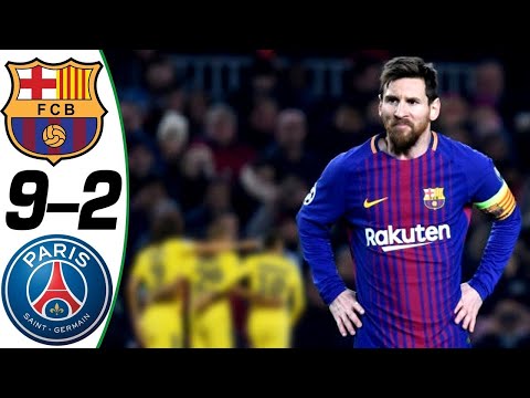 Barcelona vs PSG 9-2 - All Goals &amp; Highlights Résumé &amp; Goles (Last Matches) HD