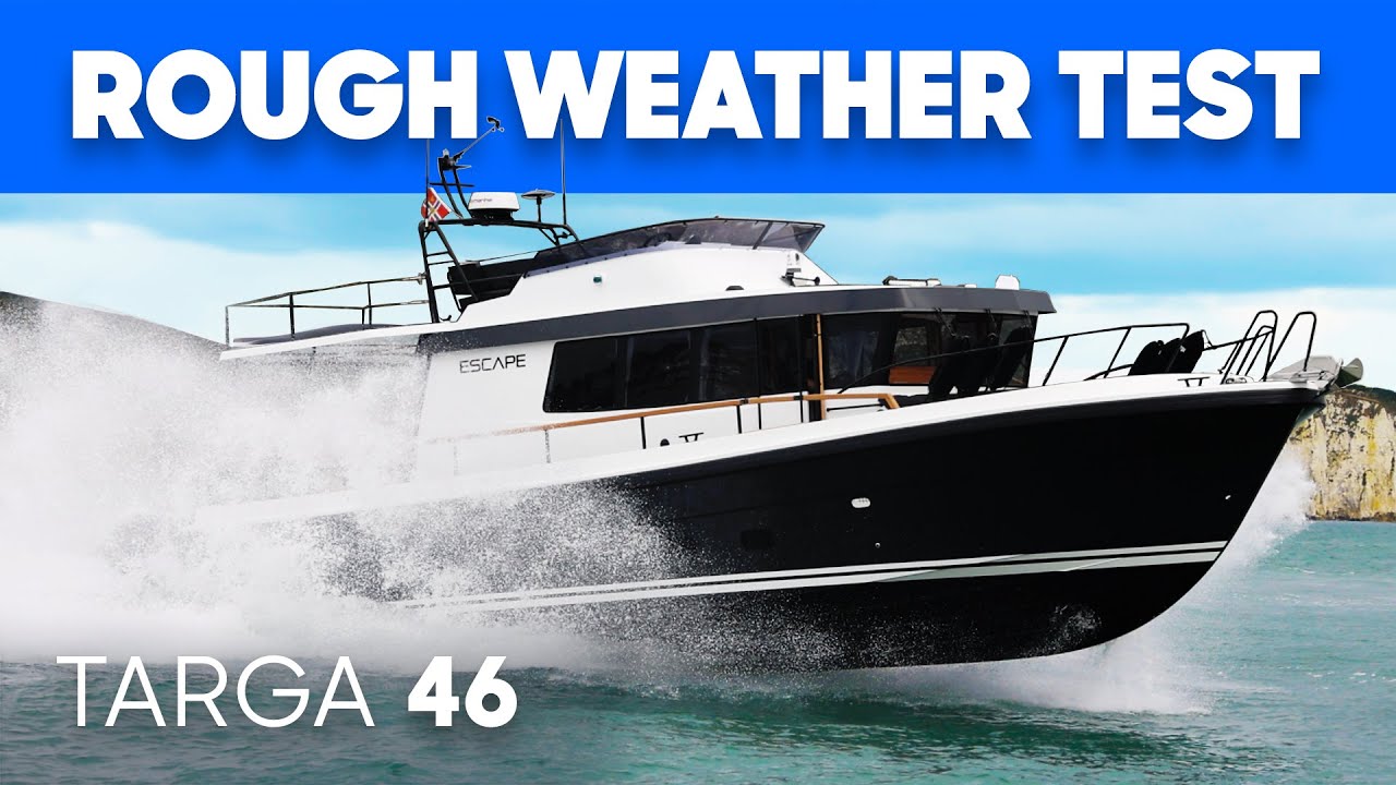 testing the £1 million targa 46 in rough seas!