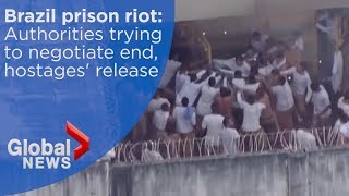 Brazil prisoners take hostages during violent riot