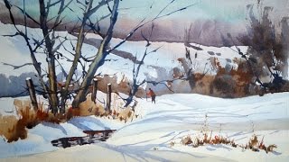 Painting a Snow Scene in Watercolour