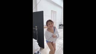 鈴木奈々ちゃんのインナー撮影風景