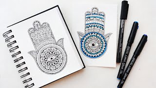 Hamsa Hand Mandala || Powerful Symbol of Protection Hamsa