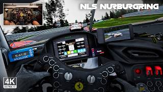 Max Verstappen's Ferrari 296 GT3 - Nurburgring NLS CUP Race | Assetto Corsa Steering Wheel Gameplay