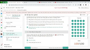 30 câu trắc nghiệm - Mô đun 03 GVPT  Môn Địa lí THPT