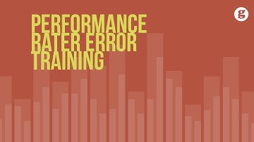 Performance Rater Error Training