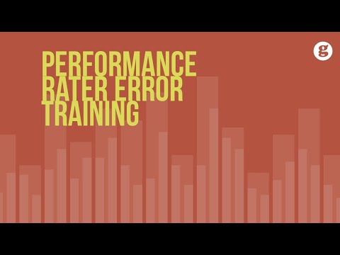 Performance Rater Error Training