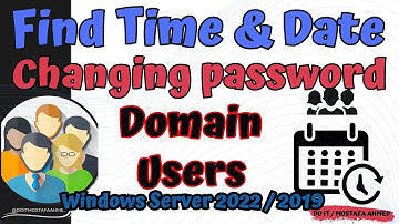 How to Find Out the Last Password Change for a User in Active Directory | Windows Server 2022 / 2019