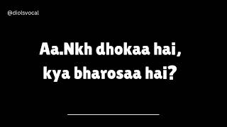 Zindagi Ke Safar Mein  S  Amruta Kolatkar  Vocals Only  Without  