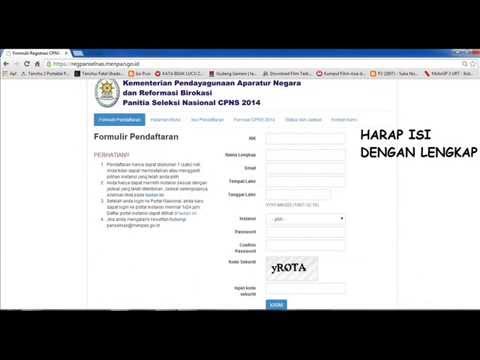 Tutorial Cara Pendaftaran CPNS Tahun Ini Online