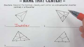 Triangle Centers Identification