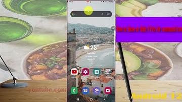 Samsung Galaxy S22 Ultra : How to Show or hide S Pen Air command icon