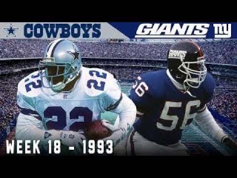 Dallas Cowboys vs N.Y. Giants, Week 18 1993