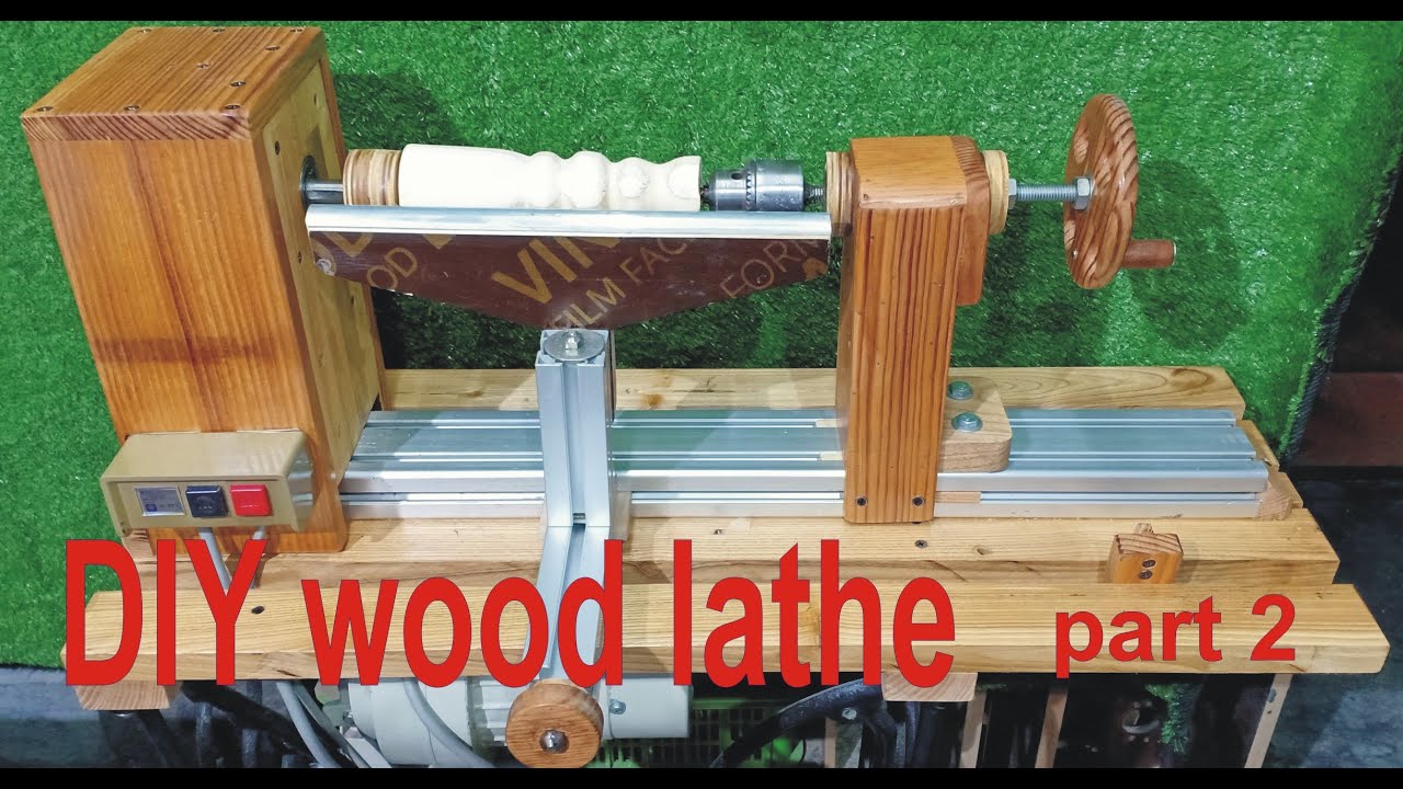 DIY wood lathe (part 2) YouTube
