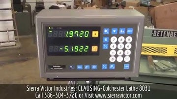 Sierra Victor Industries: CLAUSING-Colchester Lathe 8031