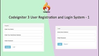 This is step by user register and login system tutorial series on
codeigniter framework. in part we have convered how to autoload
library helpe...
