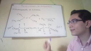 Reacciones de alquenos. Hidrogenación.