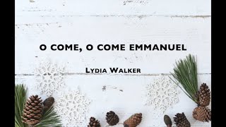 O Come O Come Emmanuel (with lyrics) | Lydia Walker | Acoustic Christmas Carols on Guitar