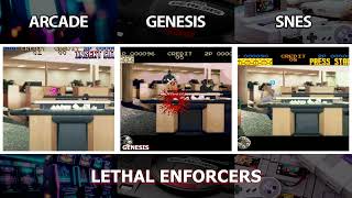 Arcade vs Super Nintendo vs Sega Genesis | Lethal Enforcers