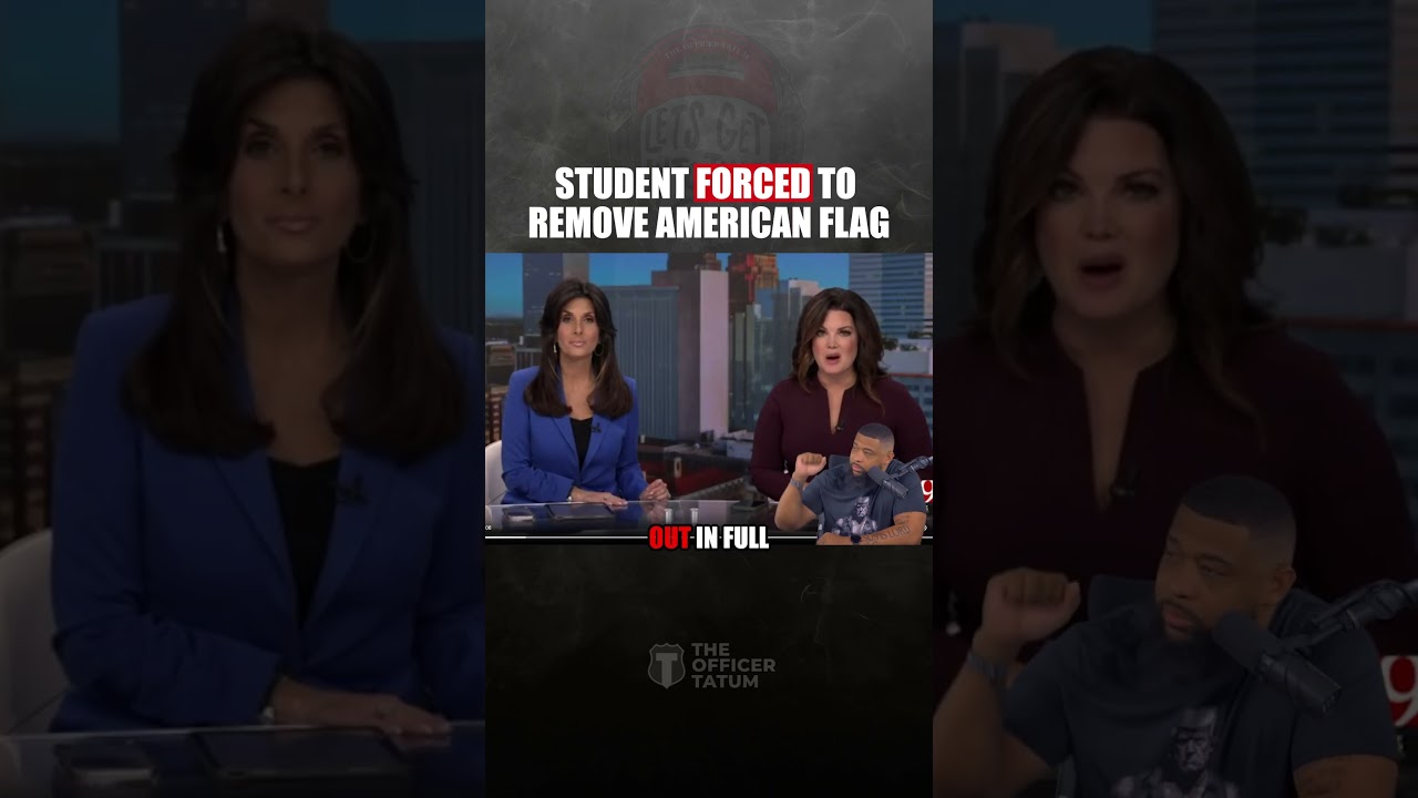 A Oklahoma student was told he couldn't have an American flag on his truck...