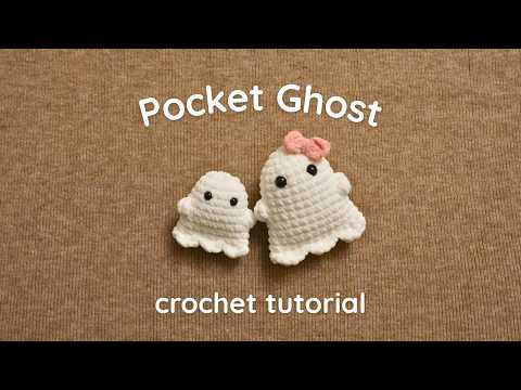 Crochet the Pocket Ghost in 10 Minutes! ๐ป Easy, Fast, No-Sew Tutorial for Halloween ๐ป