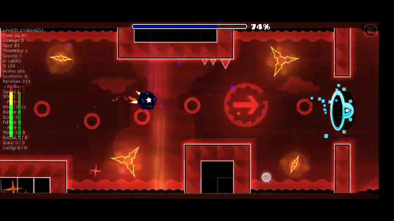 Geometry Dash Dark Tides Creado Por @azorgd4795 con todo y las Moendas ...