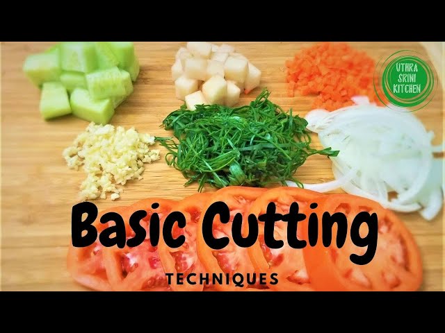 Basic Vegetable Cuts, Types Of Vegetable Cutting