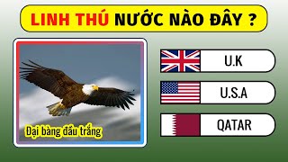 Thử Thách : ĐOÁN TÊN CÁC NƯỚC QUA CON VẬT BIỂU TƯỢNG QUỐC GIA - Câu Đố Vui | 30Giây Channel