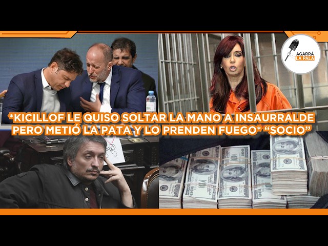 KICILLOF LE QUISO SOLTAR LA MANO A INSAURRALDE PERO METIÓ LA PATA Y LO PRENDEN FUEGO: "SOCIO KUKA"