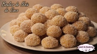 Recette des Biscuits Boules de Noix de Coco