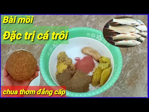 Mồi Câu Cá Trôi Tự Nhiên - Bài mồi câu cá trôi.đặc trị trôi đỏ,trôi trắng - có cá là lên