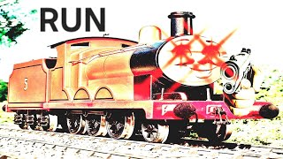 Wooden trains VS Jenga tower
