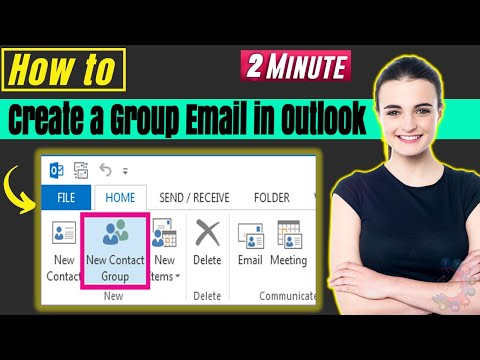 How to create a group email in outlook 2022