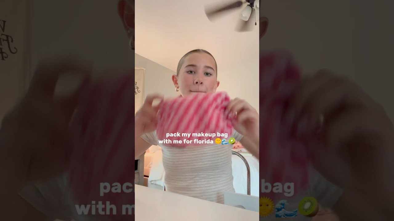 pack my makeup bag with me for FLORIDA 