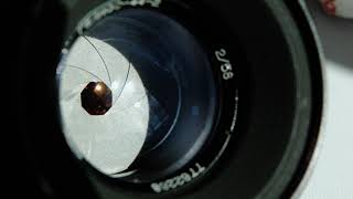 Aperture - Lens Diaphragm Opening and Closing.