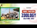 PU CET PG 2023 ZOOLOGY SOLUTIONS by Anjali mam