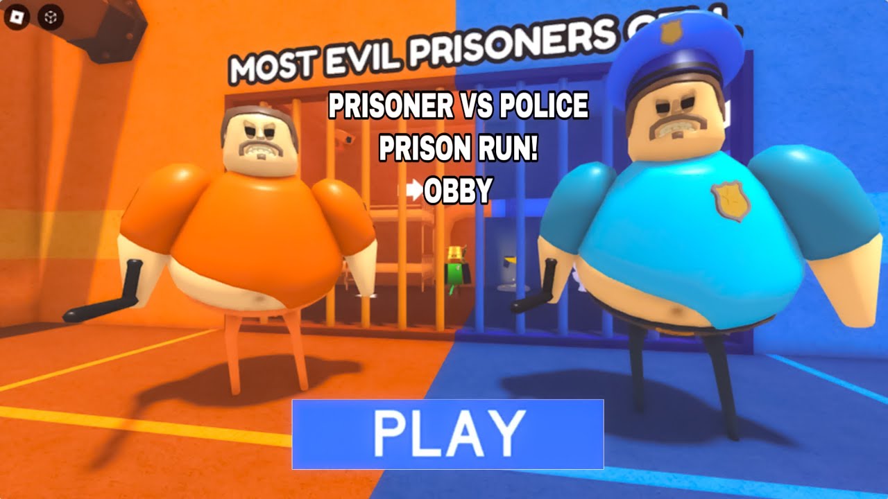🚔 PRISONER VS POLICE BARRY’S PRISON RUN! Obby Update Roblox Walkthrough ...