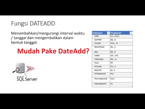 Video: Apa yang Dateadd kembalikan?