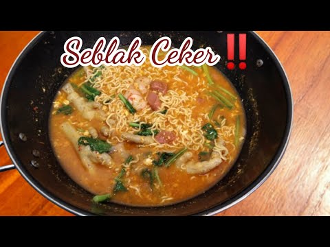 Seblak Mie Ceker Kuah Pedas