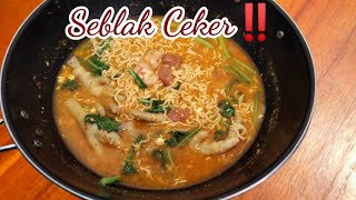 Ternyata Mantep Buangett‼️ SEBLAK MIE INSTAN DAN CEKER KUAH PEDAS||Bikin Ndoweer‼️