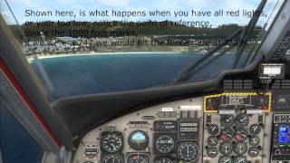 [HD] FSX - How to: Fly A Visual Approaching using a PAPI