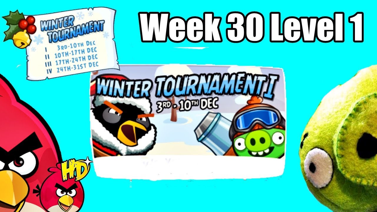 Angry Birds Friends -Week 30 Winter Tournament Level 1 Highscore December 3Stars Walkthrough Level 1