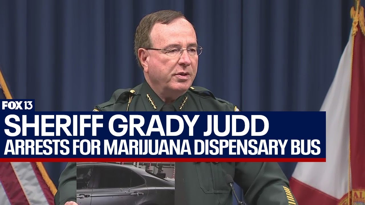 Sheriff Grady Judd announces arrest of 3 people for running marijuana dispensary out of bus